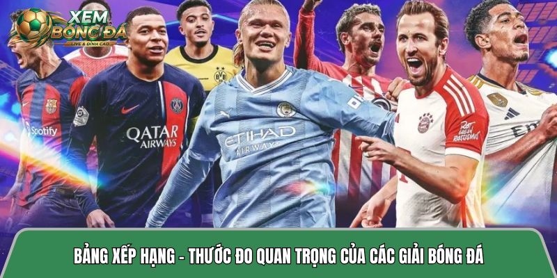Bảng xếp hạng – Thước đo quan trọng của các giải bóng đá